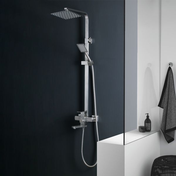 Душевая стойка Melana Cubo MELANA-610207 сатин